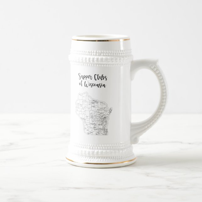 Wisconsin Supper-Klubb Thmet Beer Stein Sejdel (Höger)