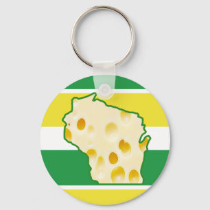 Wisconsin Swiss Cheese Head Nyckelring