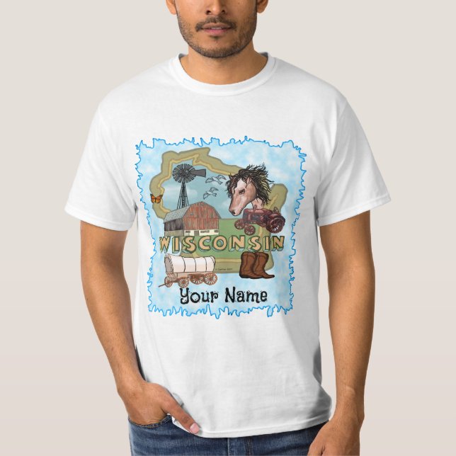 Wisconsin T Shirt (Framsida)