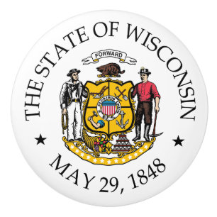 Wisconsin-tecken Knopp
