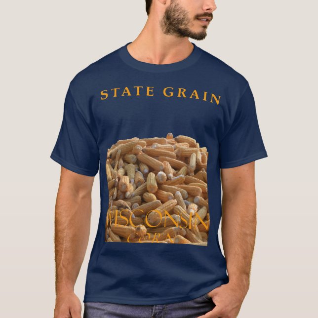 Wisconsin Territory Grain Maj T Shirt (Framsida)
