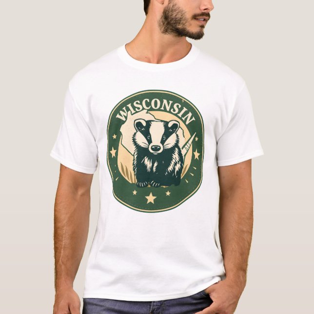 Wisconsin Tshirt V05 T Shirt (Framsida)