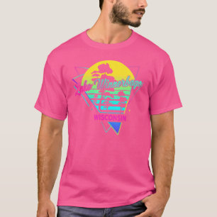 Wisconsin  USA Nostalgisk Retro Sjö Winnebago T Shirt