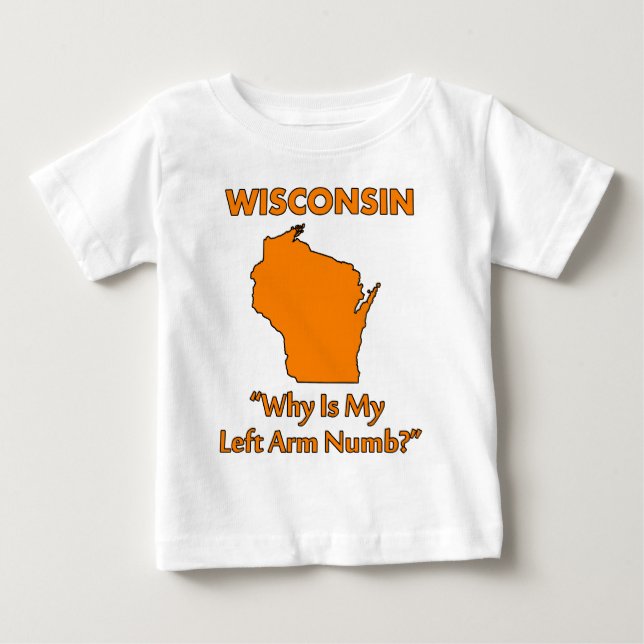 Wisconsin - Varför är min vänsterarm domnad? Tröja (Framsida)