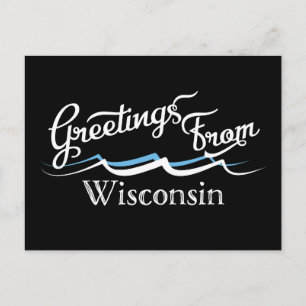 Wisconsin Vatten Vinkarare Vykort