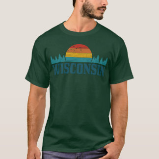 Wisconsin Vintage Pride Nature Outr Hiking Camp vi T Shirt