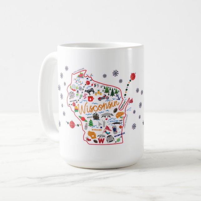 Wisconsin Vinter Mugg (Framsida vänster)