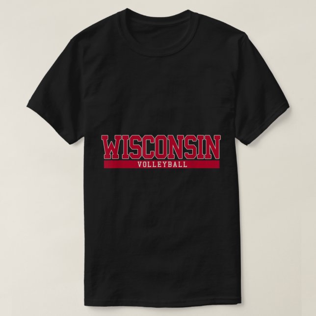 Wisconsin Volleyball T Shirt (Design framsida)