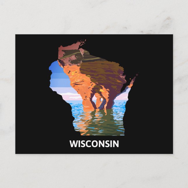 Wisconsin vykort (Framsida)