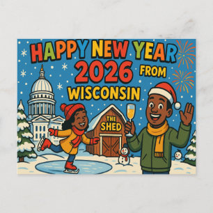 WISCONSIN-vykort Vykort