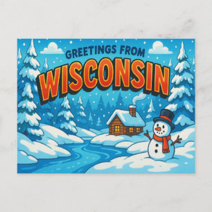 WISCONSIN-vykort Vykort