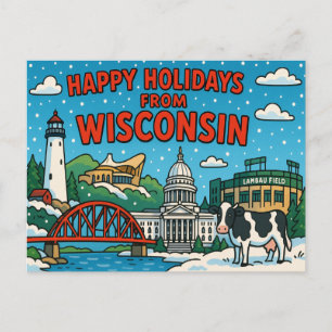 WISCONSIN-vykort Vykort