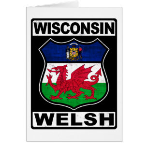 Wisconsin Welsh American Hälsningskort