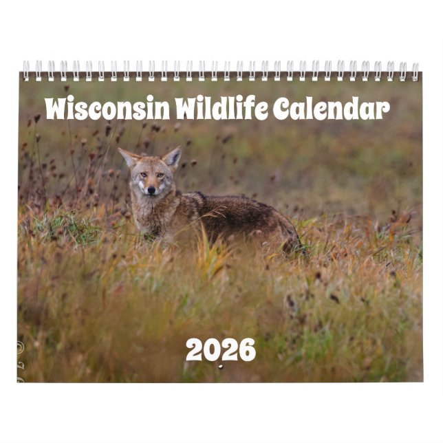 Wisconsin Wildlife-kalender 2026 Kalender (Omslag)
