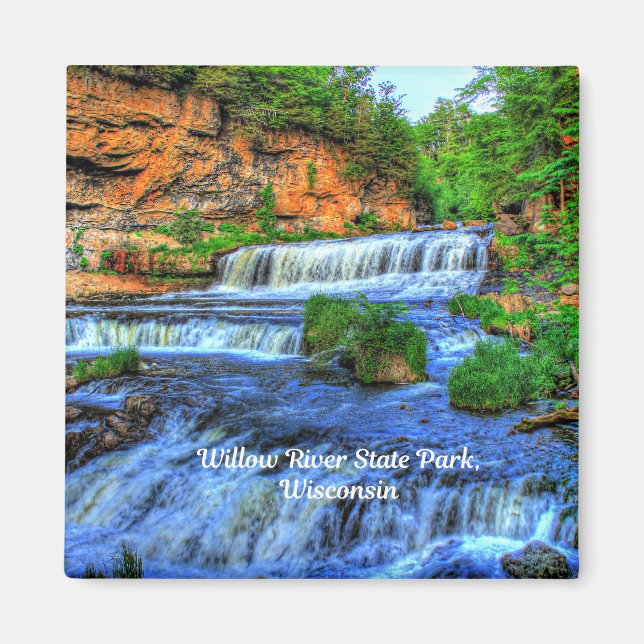Wisconsin, Willow River State Park Magnet (Framsidan)