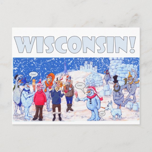Wisconsin Winter Vykort (Framsida)