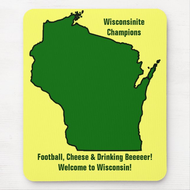 Wisconsinite Champions Football, Cheese and Beer Musmatta (Framsidan)
