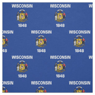 Wisconsins delstatsflagga tyg