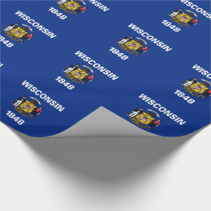 Wisconsins statsflagga presentpapper