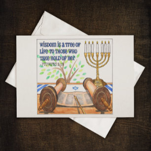 Wisdom är ett vykort för inspiration från Livets t