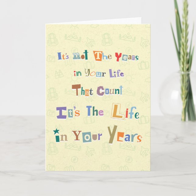 Wisdom Birthday Kort (Framsida)