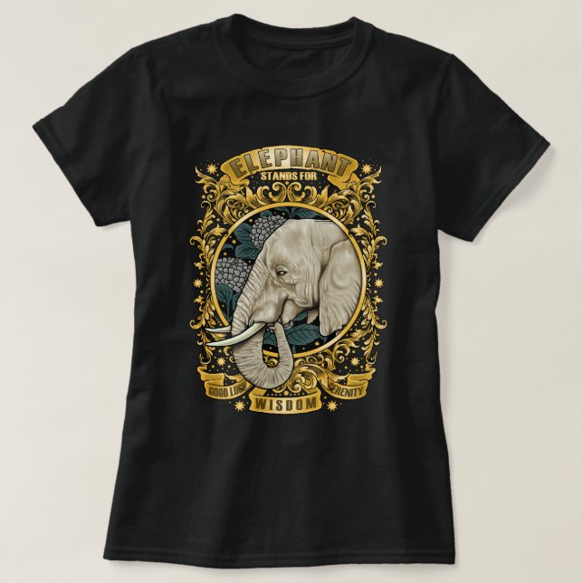 Wisdom elephants t shirt (Design framsida)