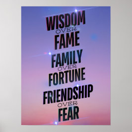Wisdom Family Vänskap - inspiration Poster