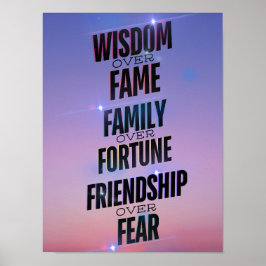 Wisdom Family Vänskap - inspiration Poster