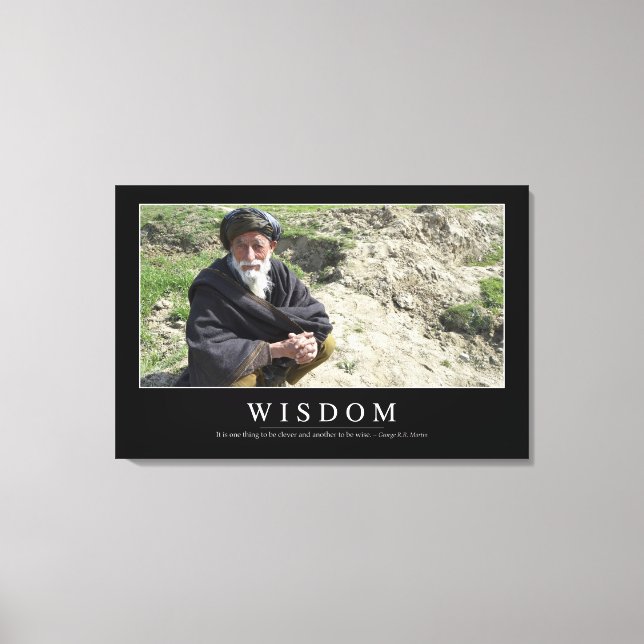 Wisdom: inspirationsoffert 1 canvastryck (Framsida)