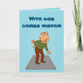 👓 "Wisdom..-ish" födelsedagskort Tack Kort