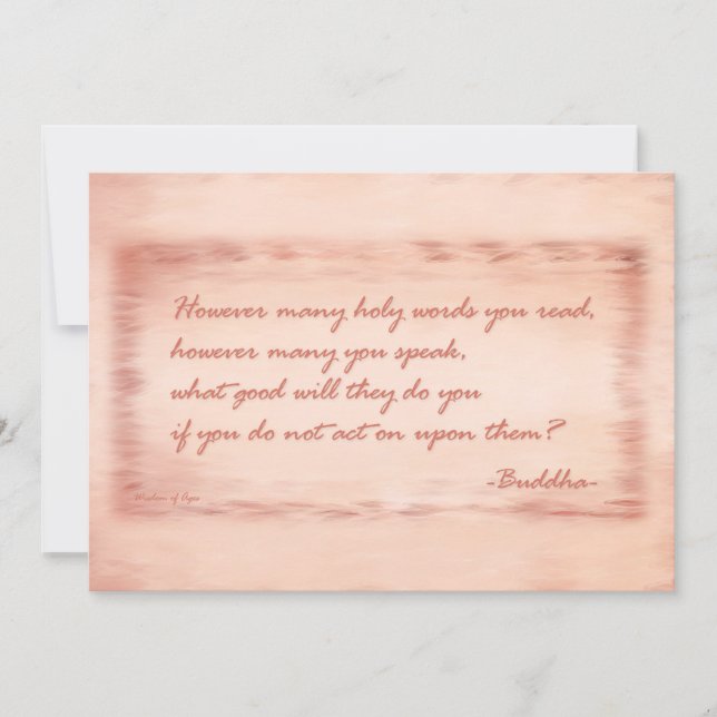 Wisdom of Buddha (Framsida)