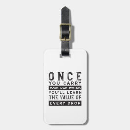 Wisdom-offertdesign - värde för varje fall bagagebricka