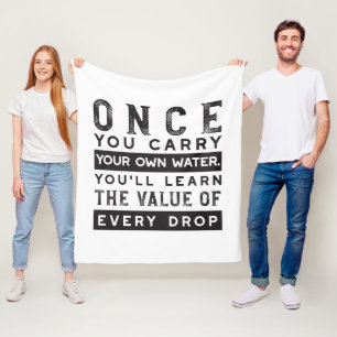 Wisdom-offertdesign - värde för varje fall fleecefilt