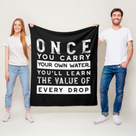 Wisdom-offertdesign - värde för varje fall fleecefilt