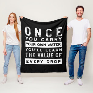 Wisdom-offertdesign - värde för varje fall fleecefilt