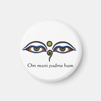 Wisdom Ögon/med Mantra-Buddhism Magnet