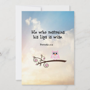 Wisdom - Proverbs 10:19 Kort