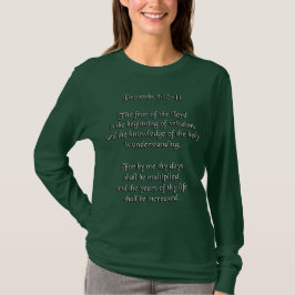 Wisdom - Proverbs 9:10-11 Longsleeve Tshirt T Shirt
