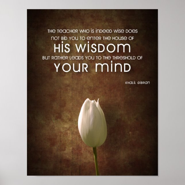 Wisdom Quote Poster (Framsidan)