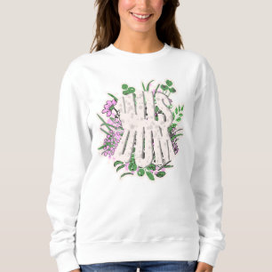 Wisdom Rosa Flowers and Löv Typography T Shirt
