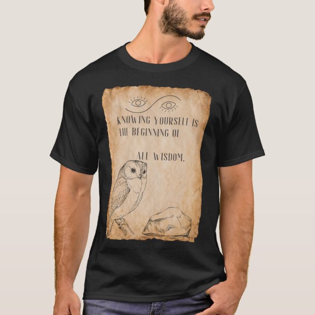 Wisdom Seeker - med Ancient Vibes! T Shirt (Framsida)