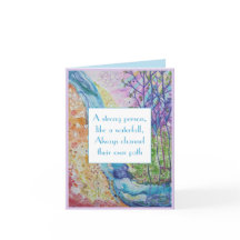 Wisdom Strength Hälsa inspiration Card