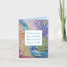 Wisdom Strength Hälsa inspiration Card Helgkort