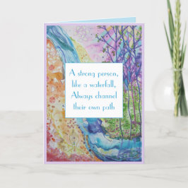 Wisdom Strength Hälsa inspiration Card Helgkort