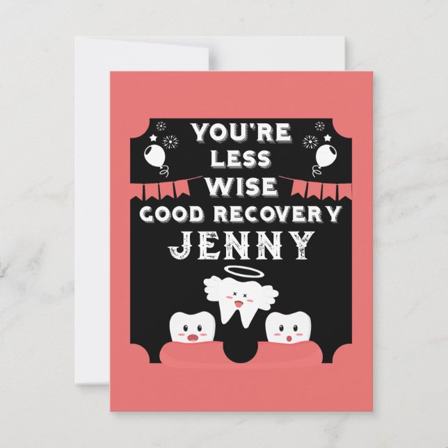 Wisdom Teeth Extraaction, kom bra Kort (Framsida)