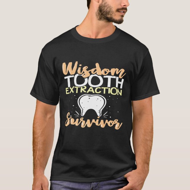 Wisdom Tooth Extraaction Survivor Premium T Shirt (Framsida)