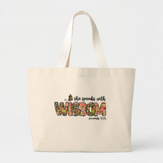 Wisdom totebag jumbo tygkasse
