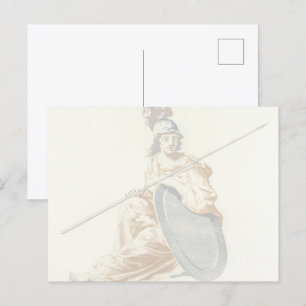 Wisdomens väktare,Minerva av Johan Teyler Vykort