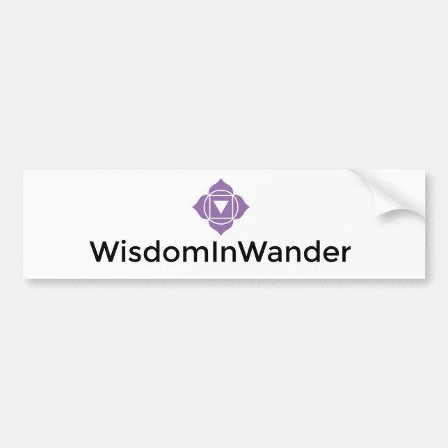 WisdomInWander bildekal (Framsidan)