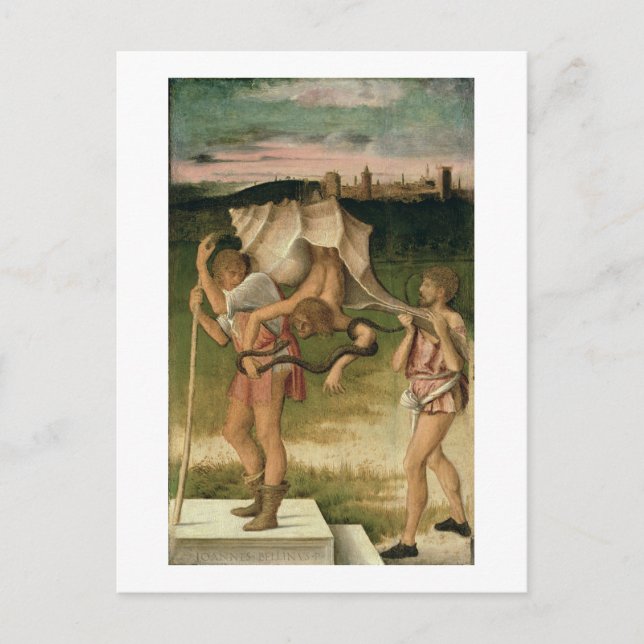 Wisdoms förmodan (olja på panelen) vykort (Framsida)